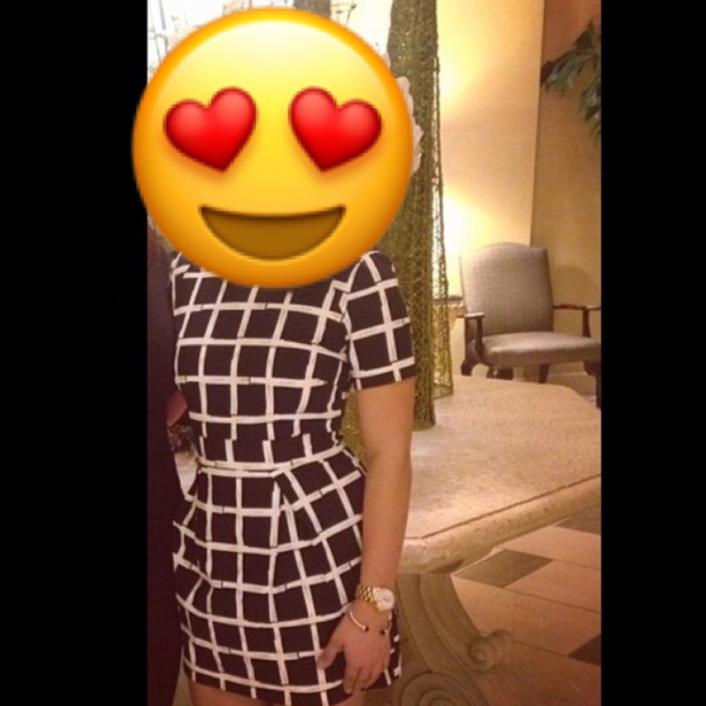 French connection fit and flair dress